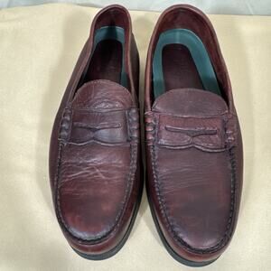 Red Wing Shoes 6605 Men’s Size 9 Brown Leather Steel Toe Penny Loafer